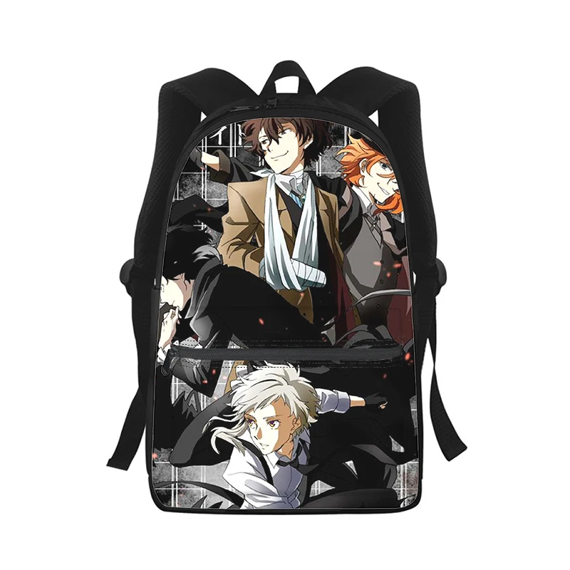 Bungo Stray Dogs Anime Men Women Backpack 3D Print Fashion Student School Bag Laptop Backpack Kids Travel Shoulder Bag