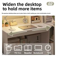 Desk, bookshelf, integrated computer desk, home bedroom, small table for students to learn to write 2