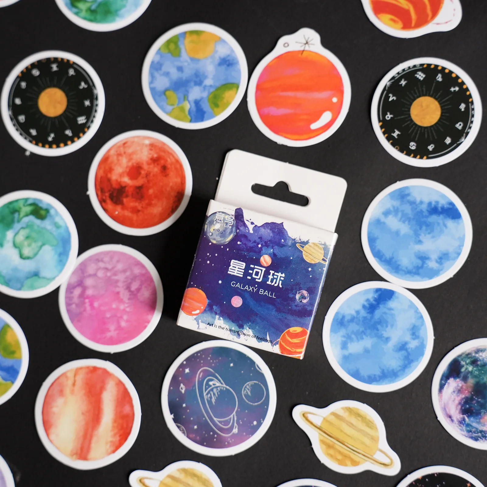

46Pcs Dream Planet Stickers Scrapbook Decorative Aesthetic For Journaling Supplies Card Making Diary Notebook