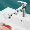 Rotatable Multifunctional Extension Faucet Aerator 1080 Degree Swivel Robotic Arm Water Filter Sink Water Tap Bubbler Sink Fit 3