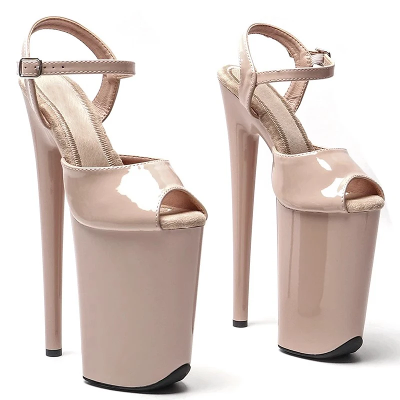 

Women's 23CM/9inches PU Upper Plating Platform Sexy High Heels Sandals Pole Dance Shoes 064