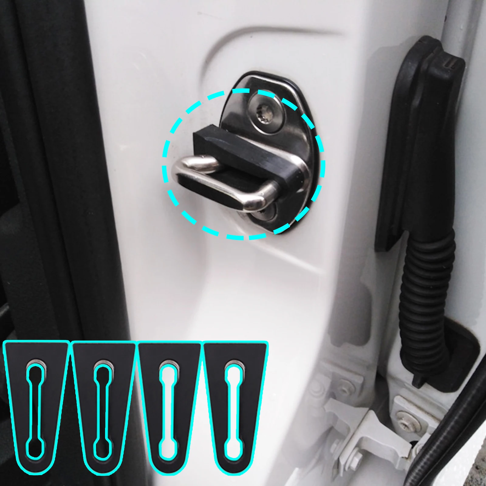 Ammortizzatore Fonoassorbente Per Auto Per Vw Golf Polo T5 Bora Caddy Jetta Multivan Passat Scirocco Tiguan Touran Blocco Porta Buffer Deadening