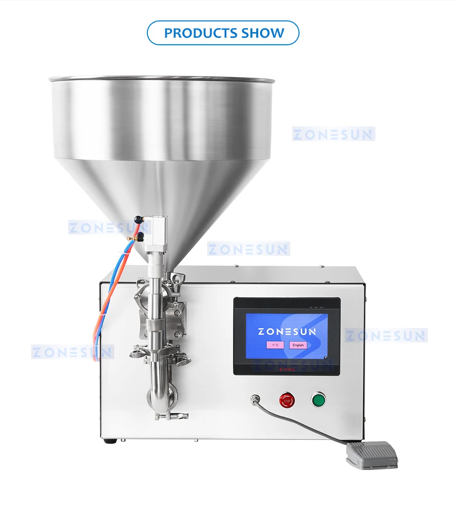 ZONESUN ZS-GTMP30L Semi-automatic Magnetic Pump Liquid Filling Machine
