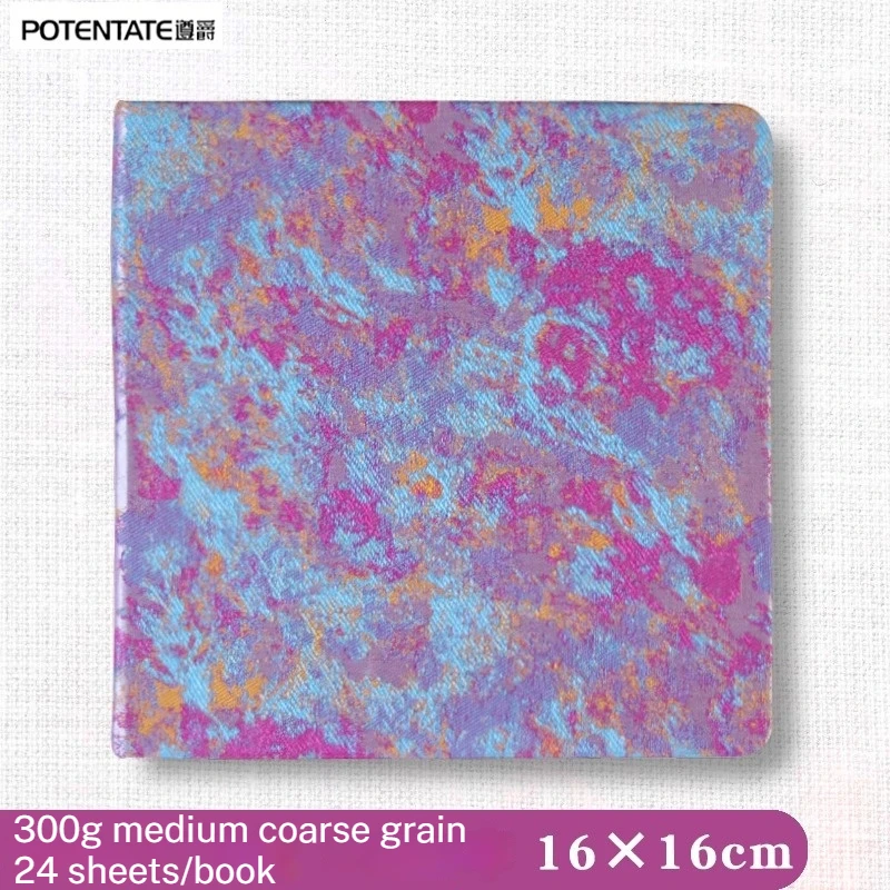 Premium 100% Cotton Watercolor Paper Sketchbook - 24 Sheets, 300gsm