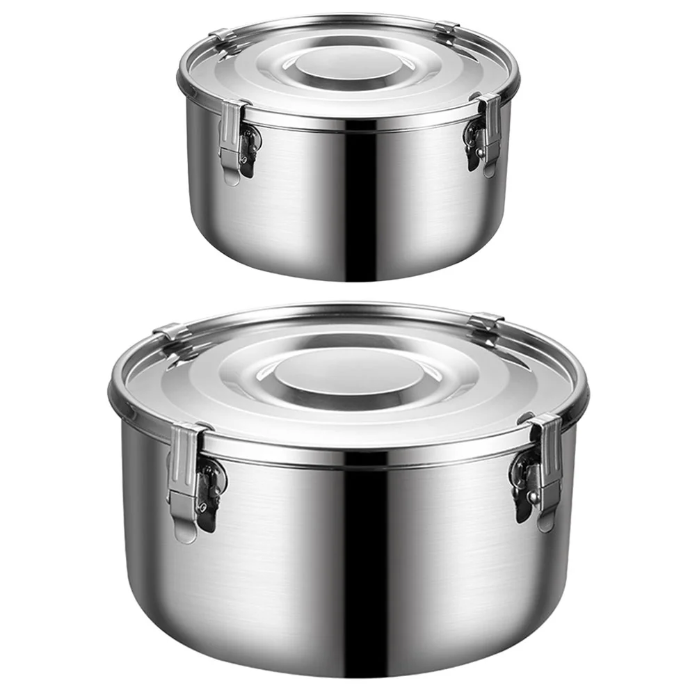 

Stainless Steel Lunch Box Picnic Supplies Camping Dinnerware Outdoor Supply Holder Items Food Container Conure
