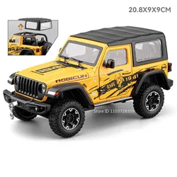 1:24 Scale Mammoth Off - Road Vehicle Diecast Toy with Sound and Light Features (Wrangler Yellow)