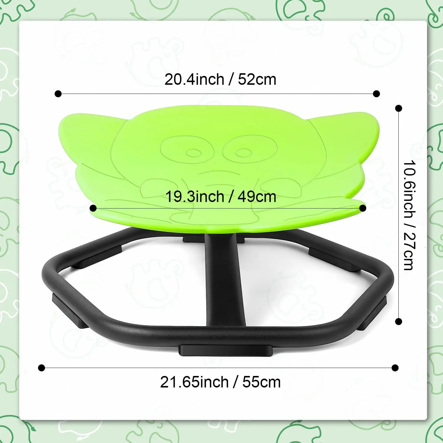 360 Spinning Stool Autism Sensory Spinning Chair For Kids 3-7 - 360 ...