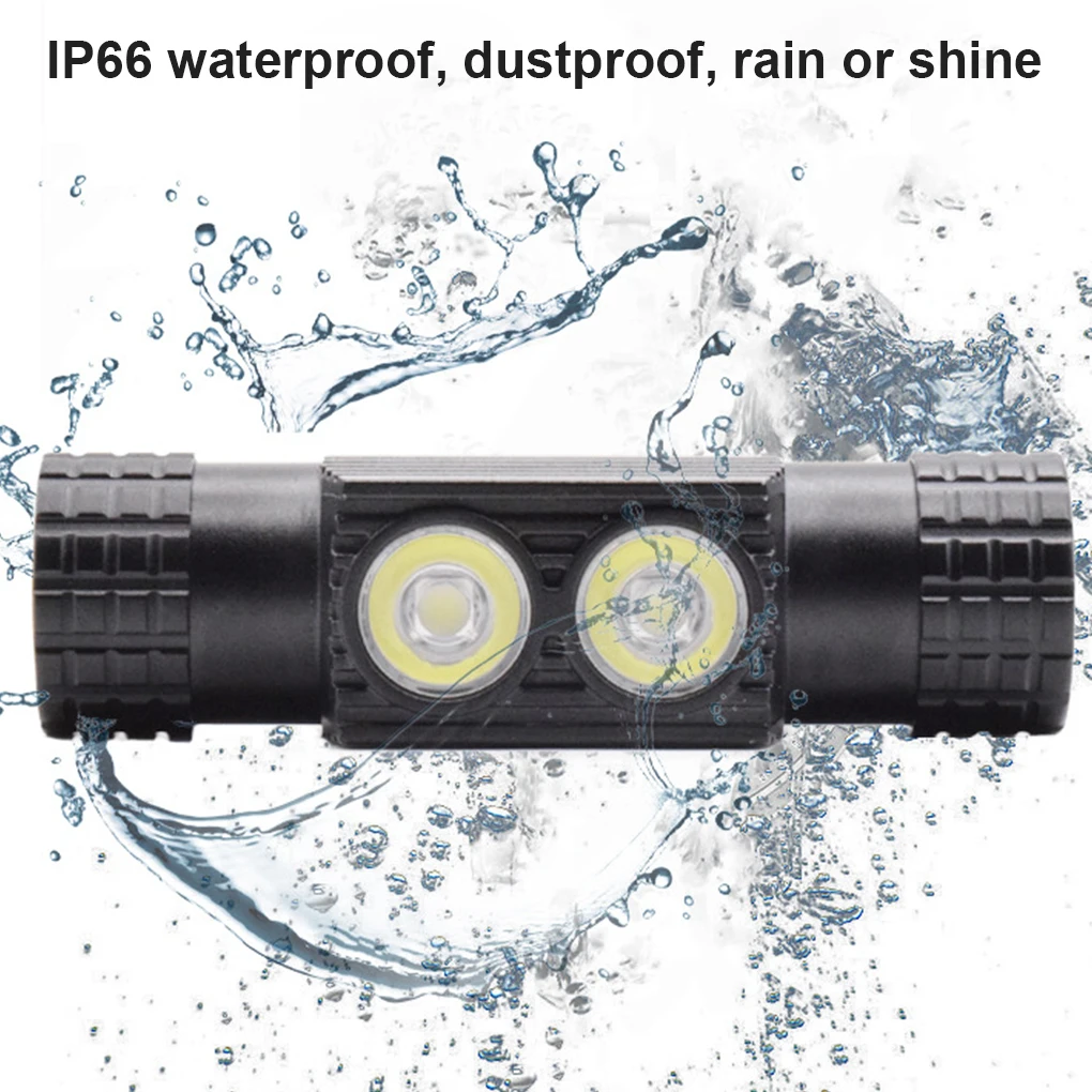 

Headlight LED Headlamp IPX6 Waterproof Head Flashlight Motion Sensor Hands-free Light Searchlight D10-GCU2 USB Cable