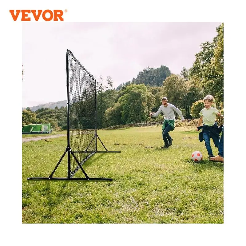 VEVOR Filet de rebond de football, équipement d'entraînement de football en fer de 12 x 6 pieds, cadeau d'entraînement de football sportif avec sac portable, mur de rebond de volley-ball parfait pour la pratique dans l