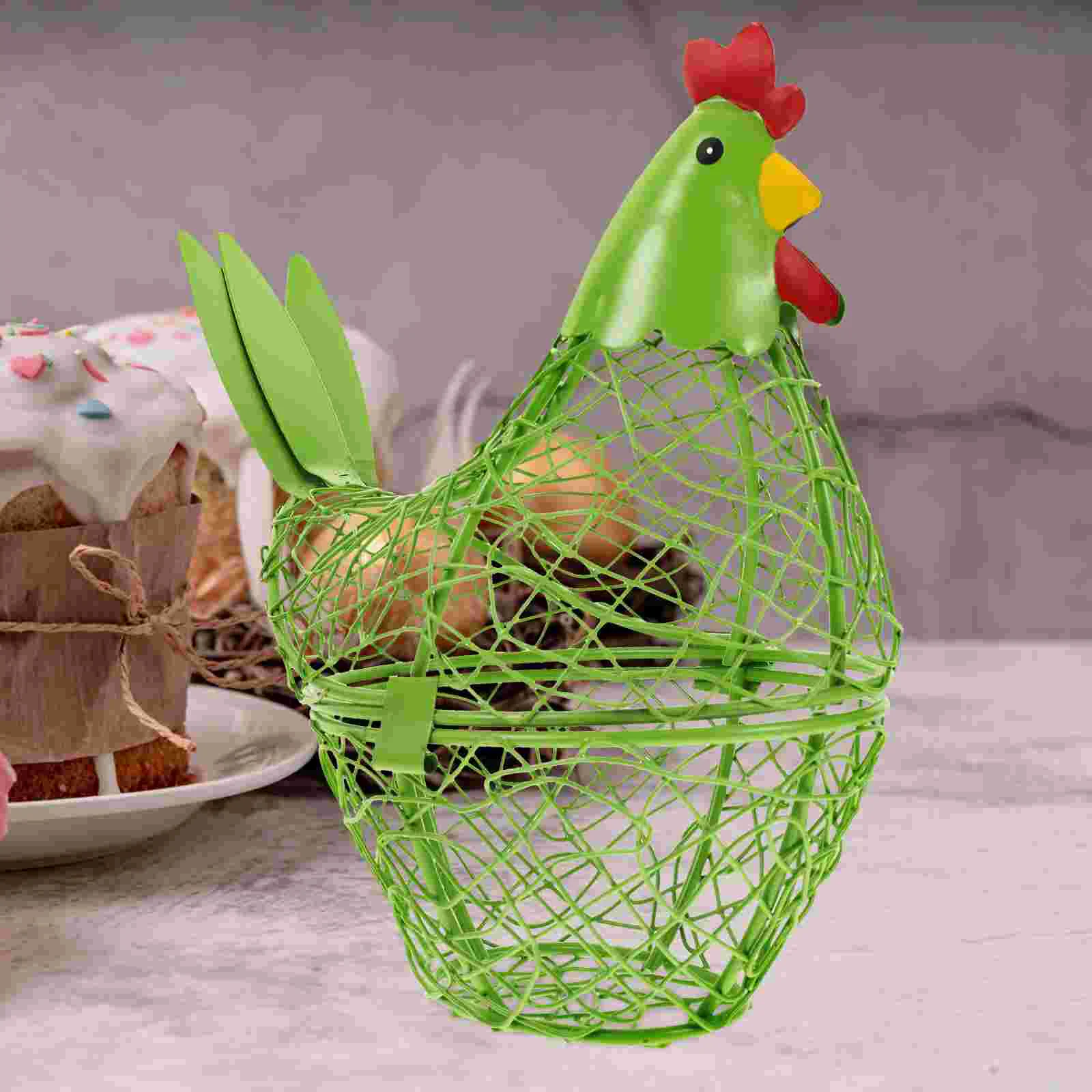 

Egg Storage Basket Iron Chicken Egg Basket Egg Holder Kitchen Egg Organzier Home Storage Holder Kitchen Egg Basket Decoration