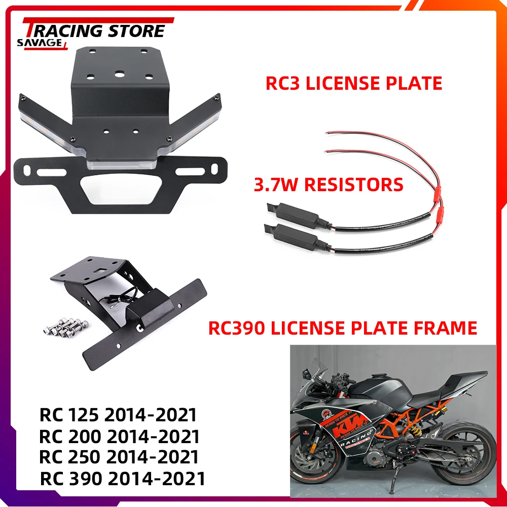 Rc Tail Tidy Fender Eliminator Staffa Targa Per Rc 125 Rc 200 Rc 250 Led Light Accessori Moto Rc 125 200 250