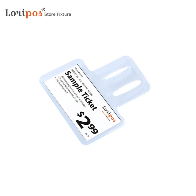 Optical Tag Clear Vinyl Sleeve Slip-on Eyeglasses Price Tags Jewelry Label  Pvc Pouch Envelope Sheet