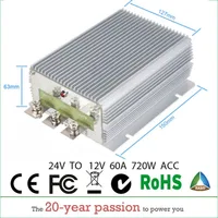 โมดูลแปลงไฟแบบ DC-DC ลดแรงดัน 24V เป็น 13.8V 12V 30A 40A 60A สำหรับรถยนต์และพลังงานแสงอาทิตย์ 1
