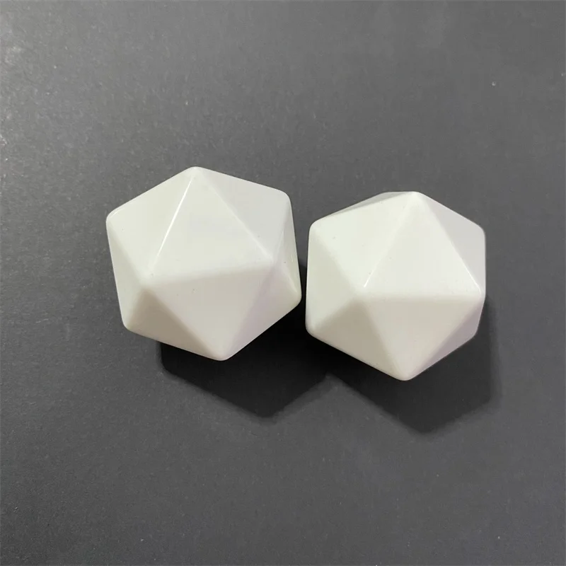 2Pcs/Set 38mm Big Size 20 Side Blank Rounded D20 Dice DIY Board Game Accessories