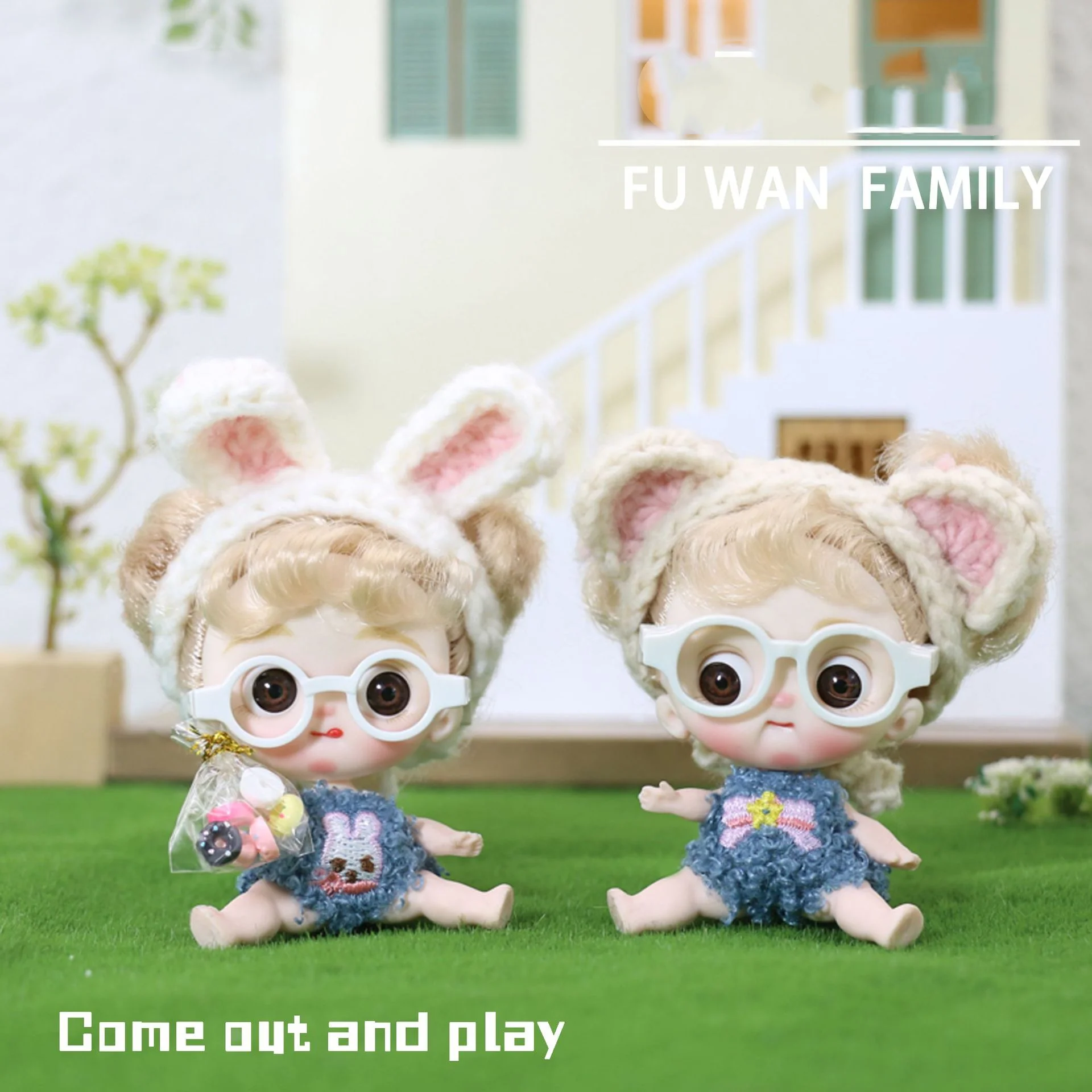 ★深夜Sale★【正規品】希少　Qbaby ob11サイズ　女の子 Mini BJD Doll OB11 Dolls 10cm Cute Dolls For Girls Toys 13