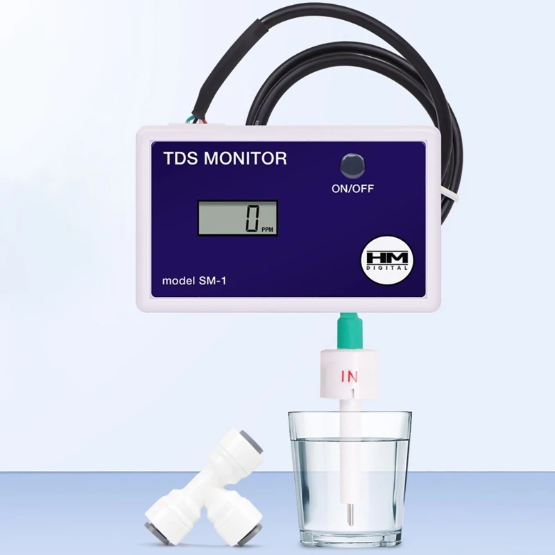 

TDS Monitor Triple TDS Meter PPM Water Quality Tester 0-9990 PPM for Aquariums Hydroponics Drinking Water