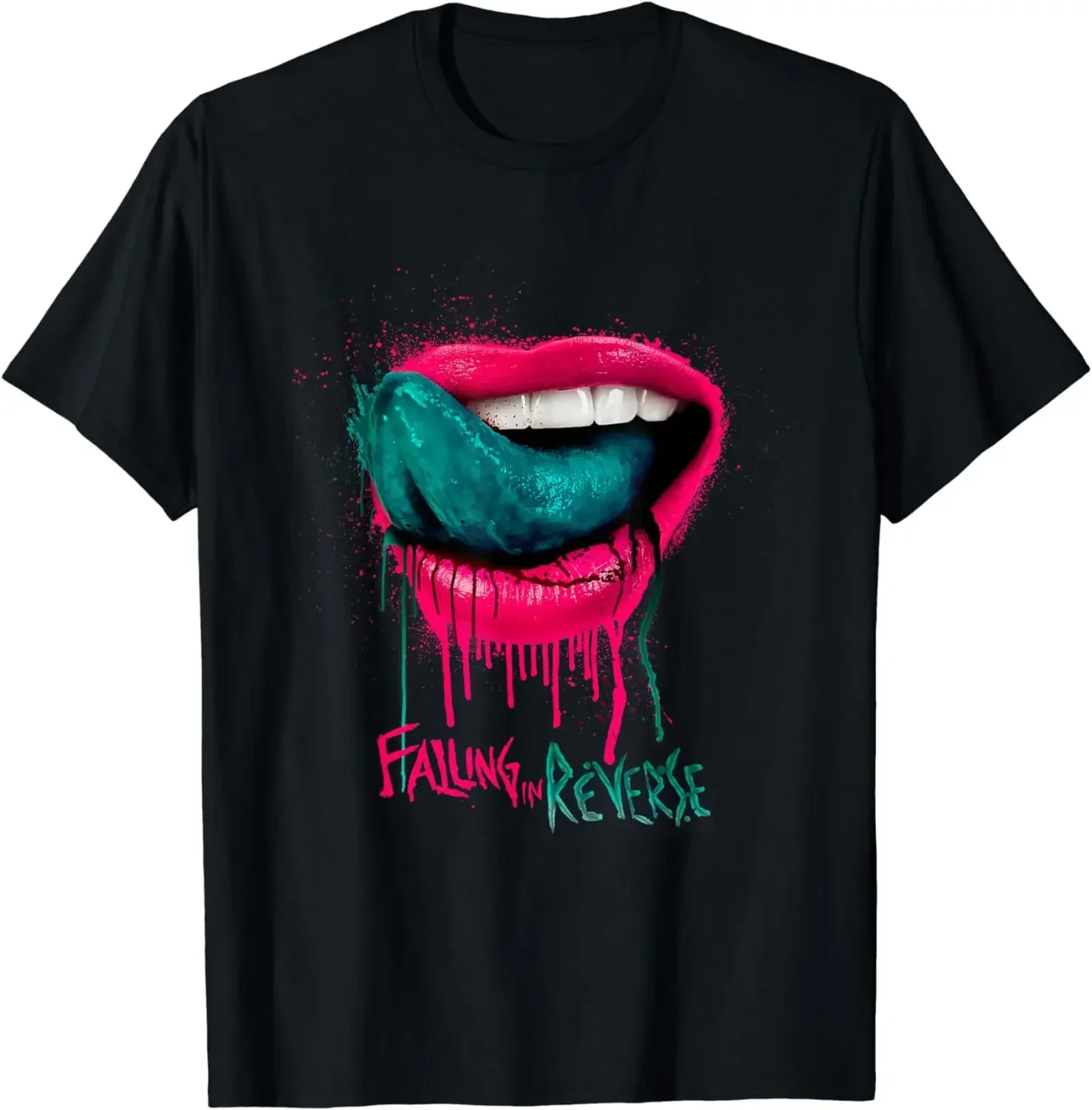 

Мужская одежда Camiseta Hombre Fall in Reverse-мужские Официальные Товары-футболки с изображением губ harajuku новые летние Смешные Топы в стиле эмо
