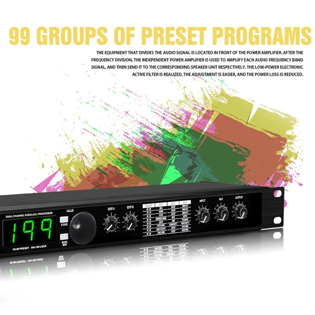 Processeur DSP 4 en 8 sorties processeur audio numérique égaliseur DJ  Studio XTB