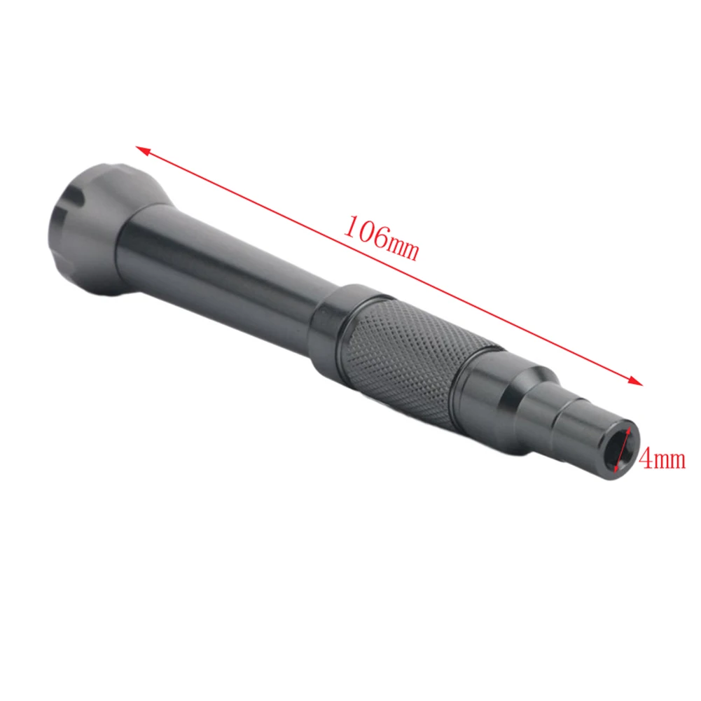1pc 알루미늄 합금 정밀 자기 스크루 드라이버 핸들 홀더 수리 손 도구 4mm 16 진수 비트 연장 막대 핸드 툴