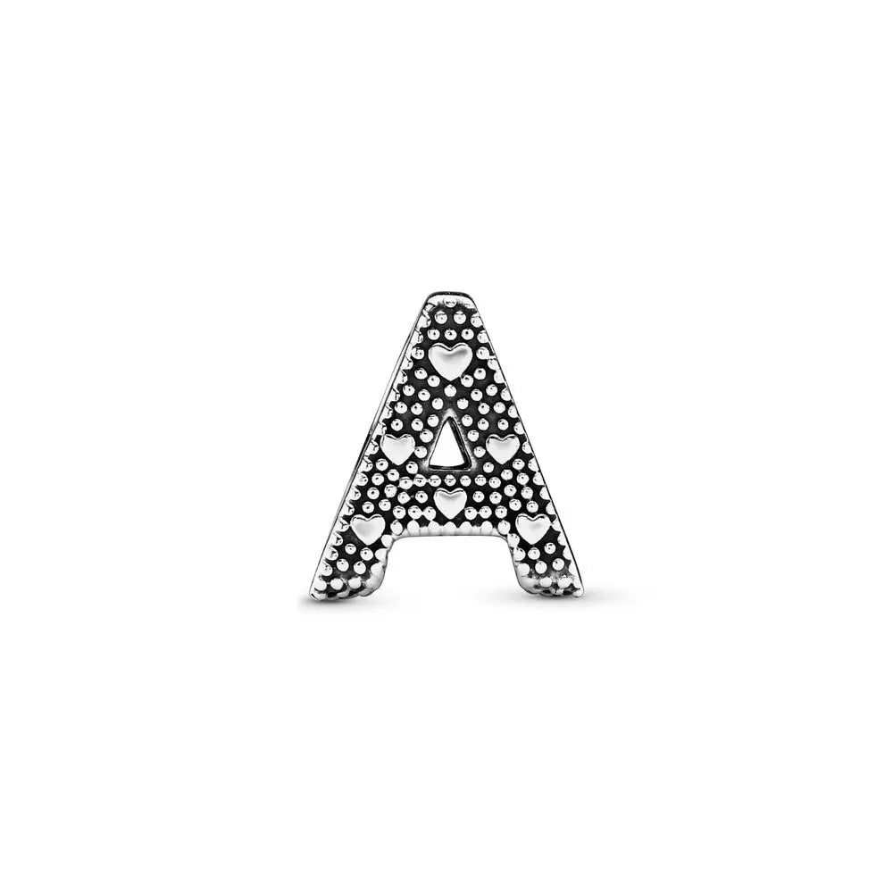 New 925 Silver 26 Letter A-Z Charm Fine Beads Fit Original Pandora Charms Silver 925 Bracelet Accessories DIY Jewelry For Women 3