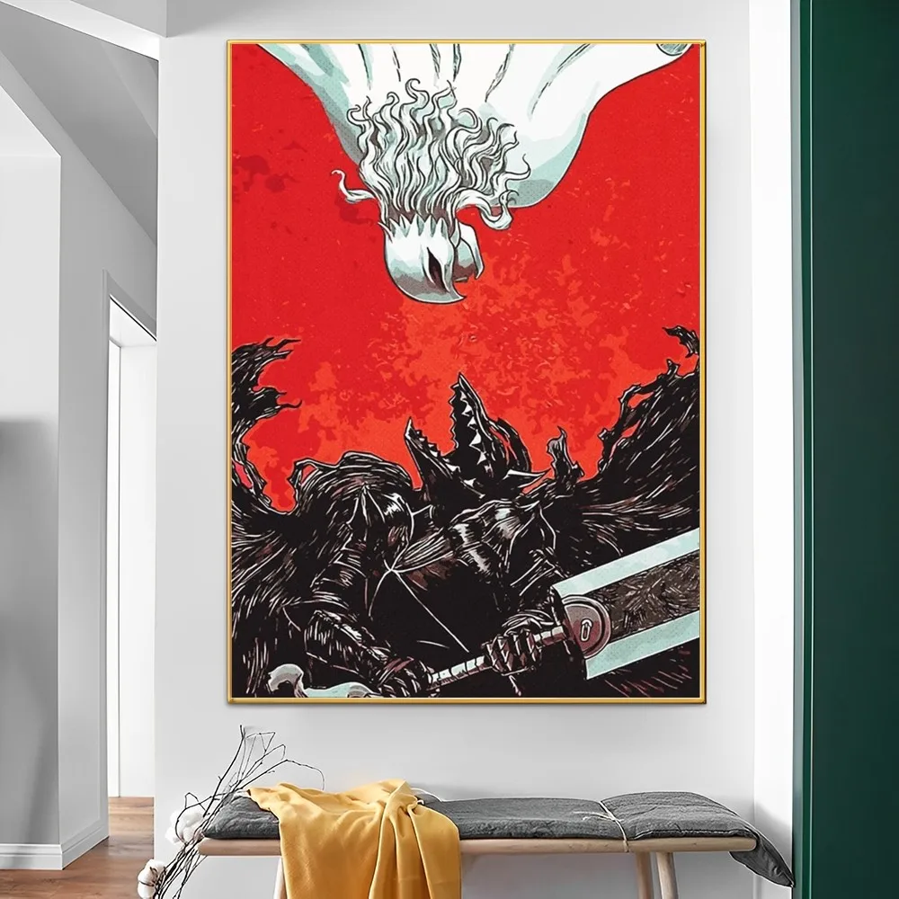 ベルセルク-日本の古典的なアニメ映画のポスター,HD品質のポスター