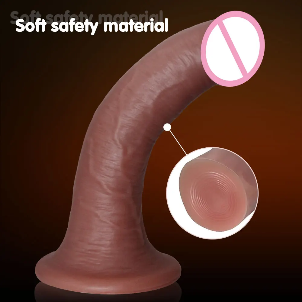 Adult Supplies Sex Toy Realistic Soft Silicone Dildo Suction Cup Male Artificial Penis Dick Woman Masturbator sex toys