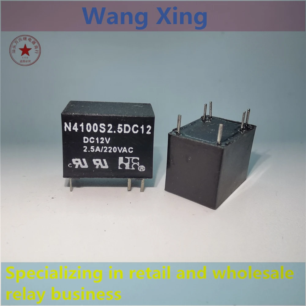 

N4100CHS3DC24AC N4100H3DC9 N4100S2.5DC12 Electromagnetic Power Relay 6 Pins