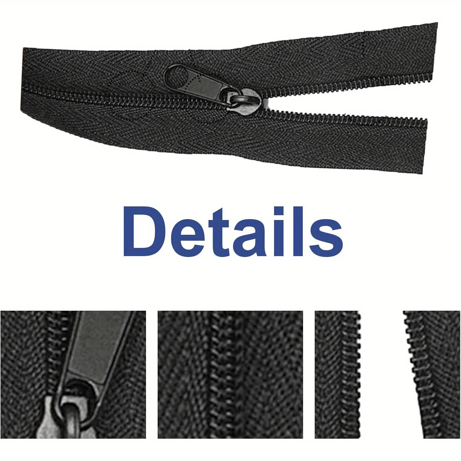 Instant Zipper Universal Instant Fix Zipper Repair Kit Replacement Zip Slider Teeth Rescue New Design for DIY Sew 6pcs