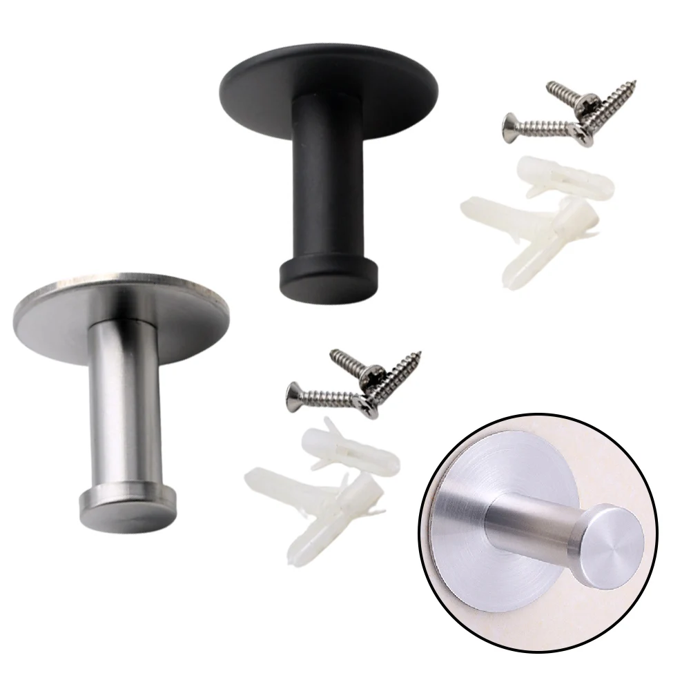 

1pc Home Coat Hook Wall Hooks Bathroom Robe Hanger Hardware Heavy Duty Kitchen Moisture-proof Self Adhesive Hook Organizer