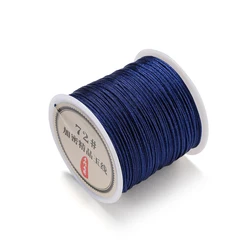 Durable Nylon Cord for Jewelry and Crafting - 0.8mm, Variety Lengths (Dark blue)