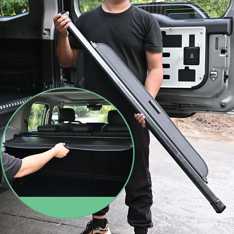 Car Rear Trunk Curtain Cover For CHERY JETOUR T2-Rear Rack Partition Shelter Canvas Storage Decoration Accessories