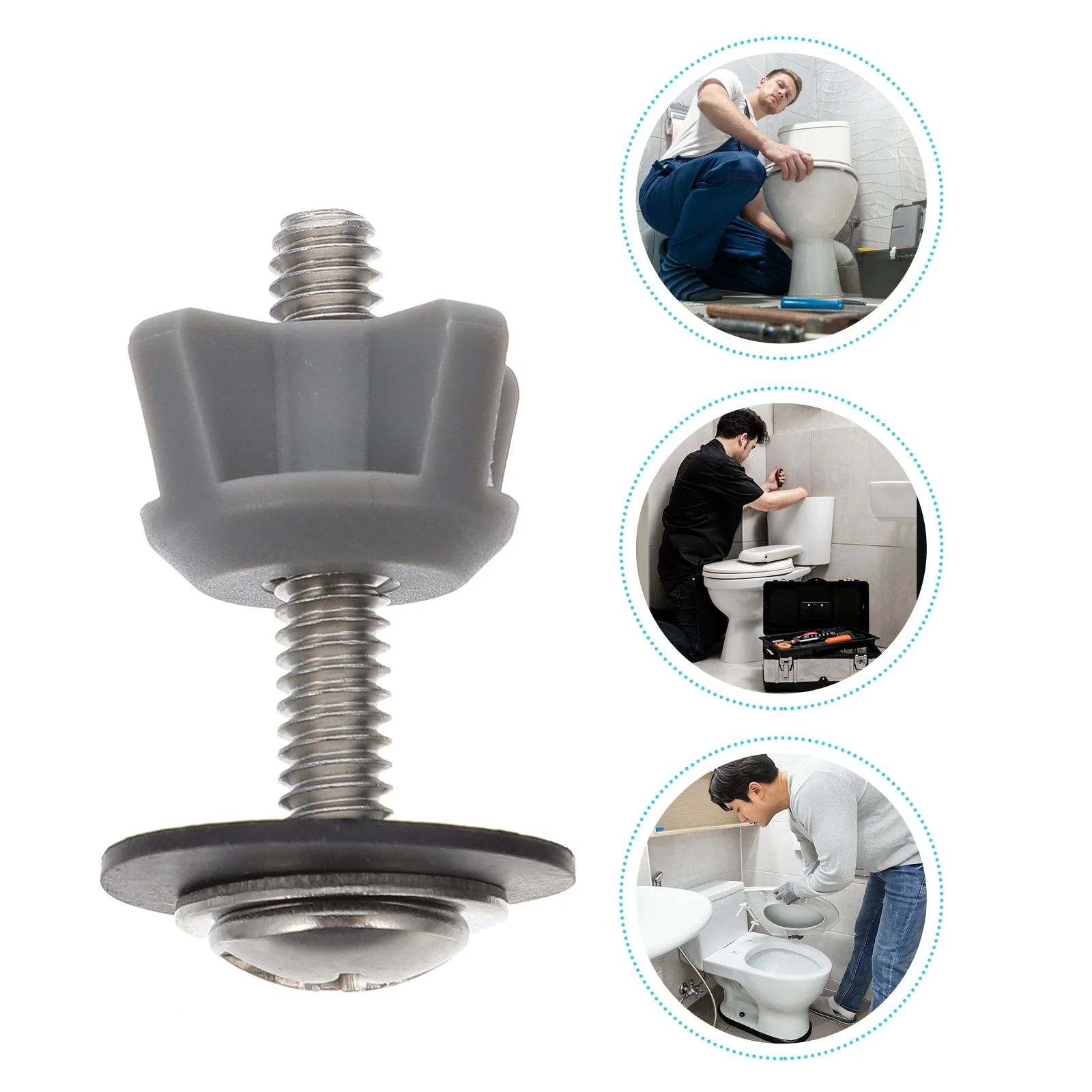 Toilet Seat Screws Universal Mounting Bolts Fixings Hinge Fittings Hardware Bathroom Fixture Toilet Seats Accessories 2 Pcs