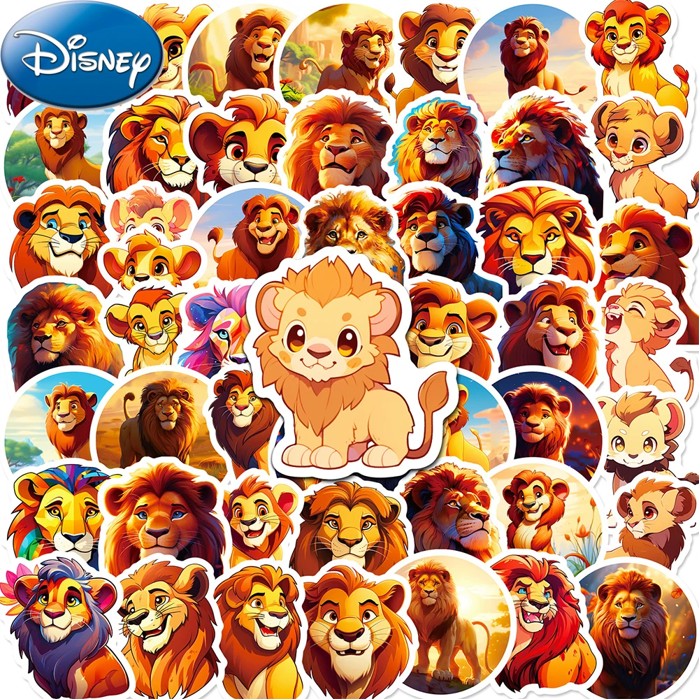 

10/30/50pcs Disney Movie The Lion King Stickers for Kids Cute Simba Cartoon Graffiti Decals Toy DIY Phone Laptop Guitar Sticker