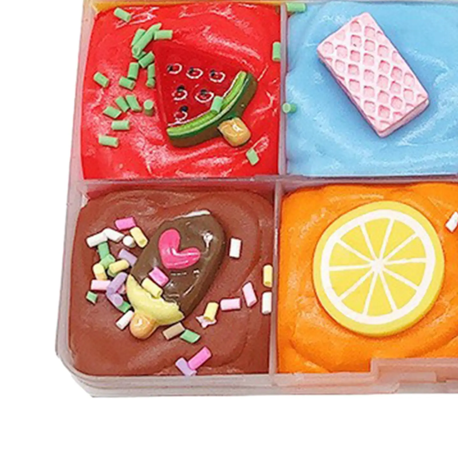 DIY Fluffy Slime Fruit Dish Kit for Kids Adults