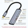 Type-C to USBC Female OTG 3.5mm Jack USB3.1 2.0 10Gbps PD100W Fast Charge Adapter HUB for Macbook iPad Samsung Steam Deck Switch 3