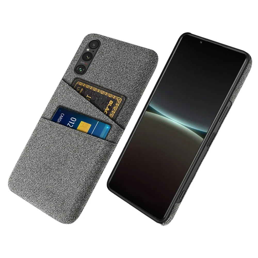 Luxury Fabric Dual Card Case Cover