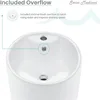 Well Made Forever Monaco Pedestal Sink Glossy White High Gloss finish protects the sink from scratches and stains 5