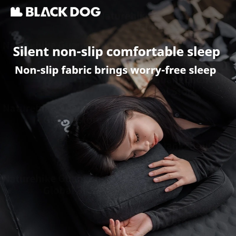 Naturehike BLACKDOG Memory Foam Camping Pillow Outdoor Travel Neck Nap Break Comfort Square Sleeping Pillow Storage Soft 790g