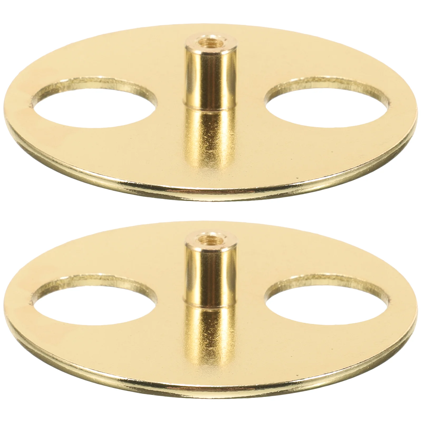 2pcs Music Box Winder Bases Winder Circular Disk Music Box Key Bases Replacement Parts