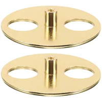 2pcs Music Box Winder Bases Winder Circular Disk Music Box Key Bases Replacement Music Box Parts 1