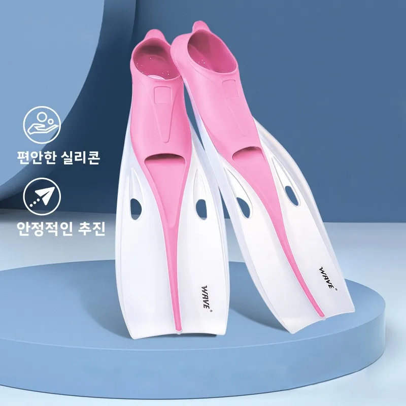 유니섹스 성인 프리다이빙 핀 전문 심해 다이빙 스노클링 3종 세트 웨이브 브랜드 수영 훈련 고글