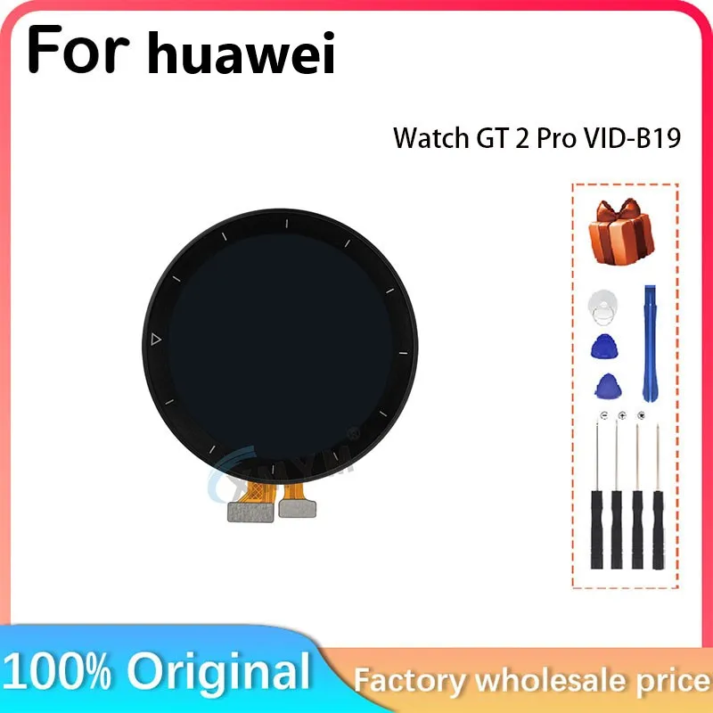 For Huawei Watch GT 2 Pro VID-B19 46mm Smart Watch Bezel-less LCD Display Screen Parts Replacement Repair Use