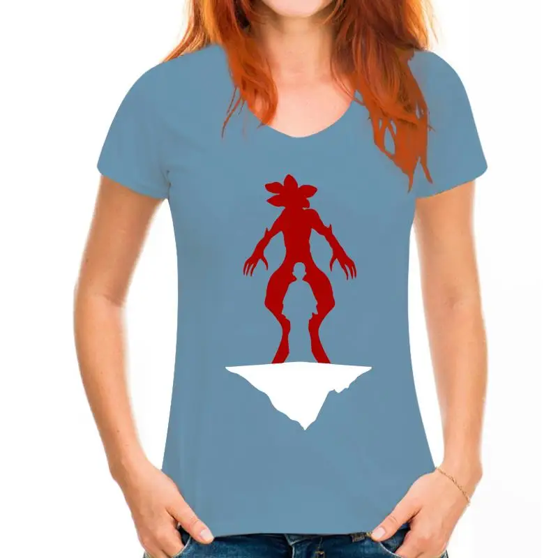 thumbnail image 1 of Camiseta con silueta de Stranger Eleven y Demogorgon Things: camiseta para hombre, mujer y niño, nueva y genial, 1 of 5