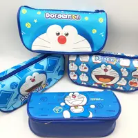 Children boy girl stationery storage bag cartoon Doraemon zipper large capacity pencil bag pencil case gift for school season 1