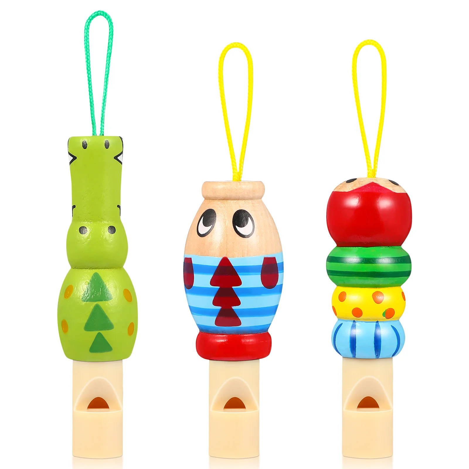3 Pcs Animal Whistle Kids Musical Toys Kazoo Kids Flute Kids Whistle Wooden Developmental