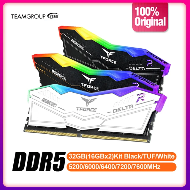 TEAMGROUP T-Force Delta RGB DDR5 Kit de 32 Go de RAM (2 x 16 Go