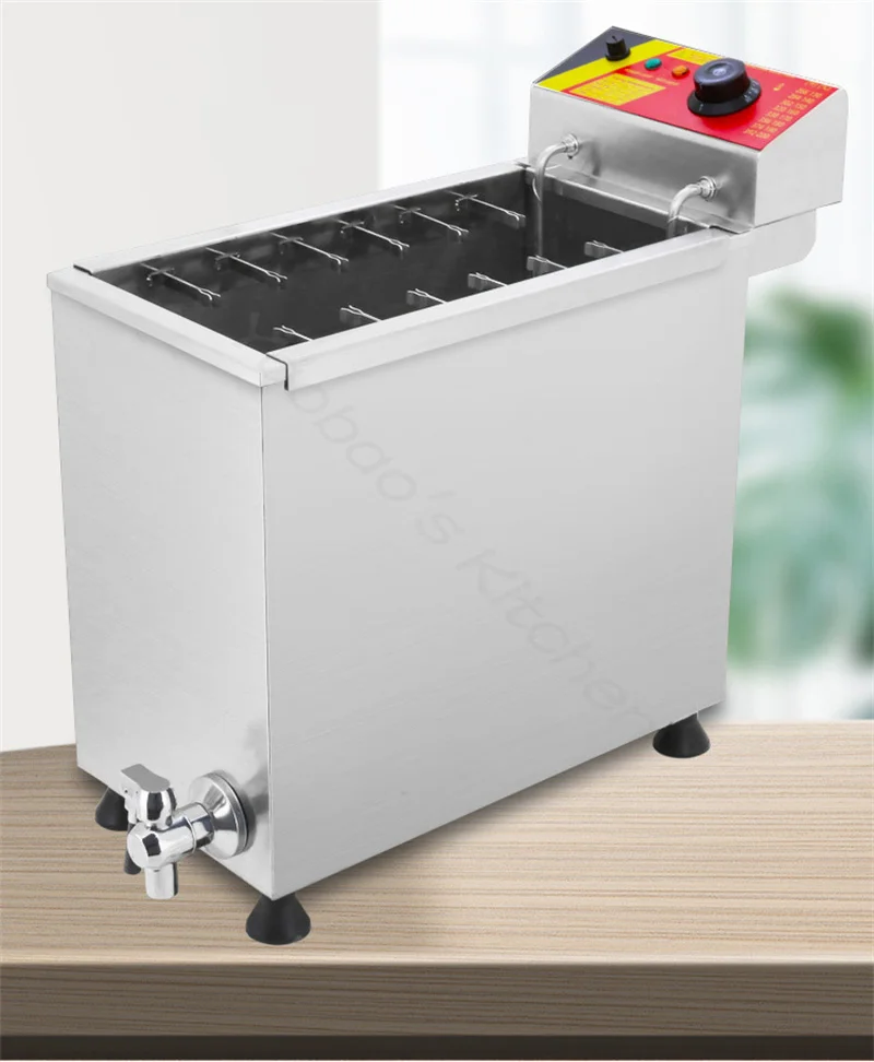 Description Picture 2 of itemCheese Hot Dog Sticks Fryer Commercial Large Capacity Electric Deep Korean Corn Dog Fryer Machine 220V/110V