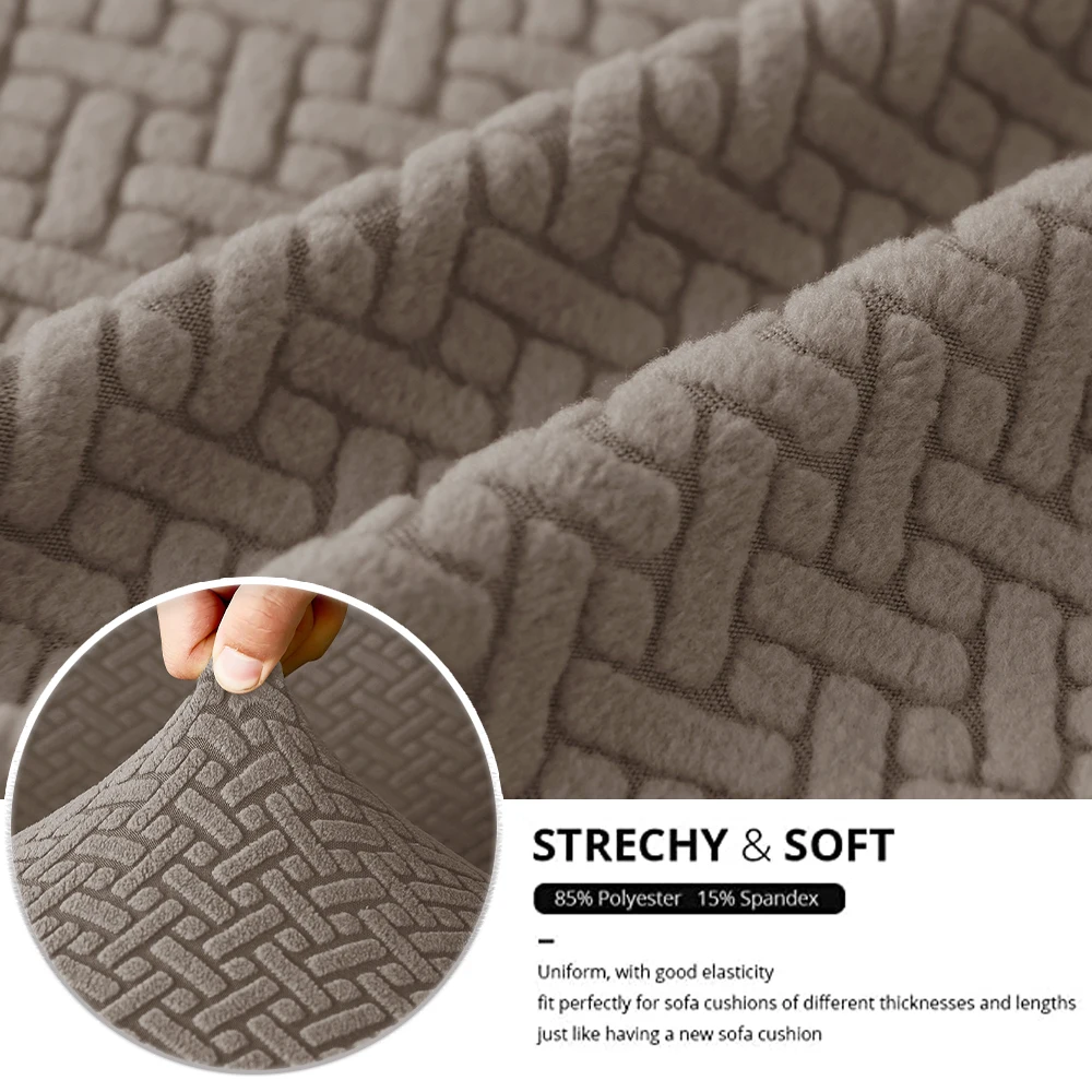 2pcs/set Jacquard Elastic RV Sofa Covers Stretch Fit Anti-Slip Universal Chair Covers For Motorhomes Easy Clean Solid Colors chair cover,sofa cover,furniture cover
