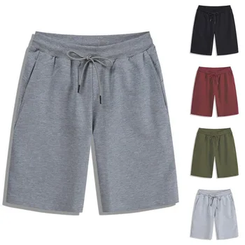 New Cotton Soft Shorts Men Casual Jogging Sport Short Pants Summer Male Running Loose Shorts Vintage Short Trousers Streetwear 1