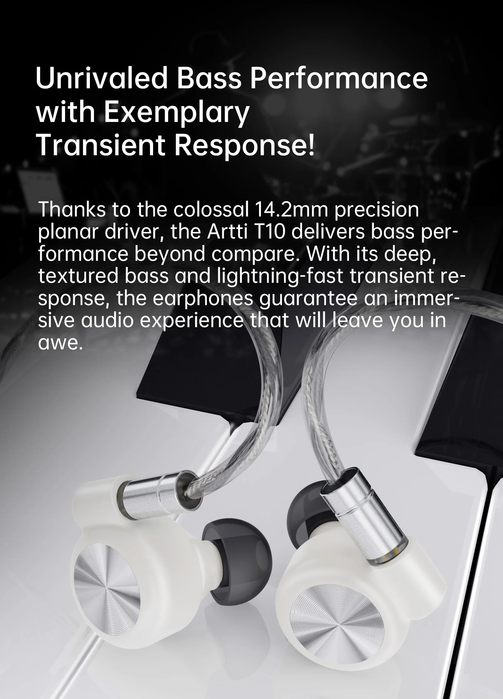 Artti T10 Wired Hifi In-ear Monitors With Planar Driver Technology_voghion.com